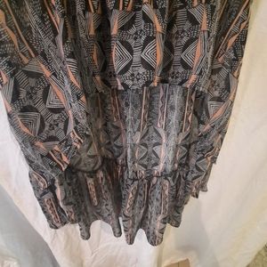 MATERIAL GIRL DRESS. size Lg             Grey, Black, Peach